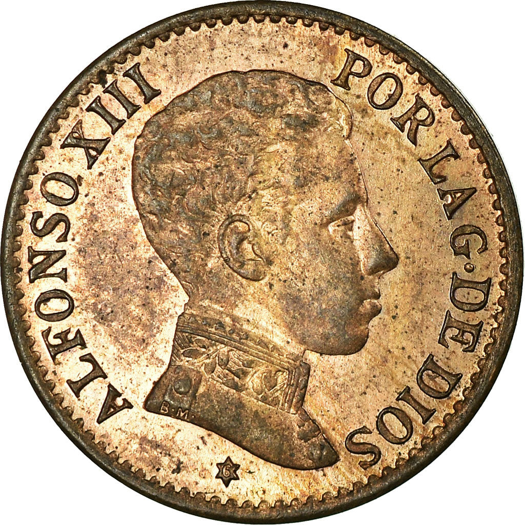 Moneda, España, Alfonso XIII, Centimo, 1906, Madrid, FDC, Bronce, KM:726
