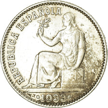 Moneta, Spagna, Peseta, 1933, BB+, Argento, KM:750