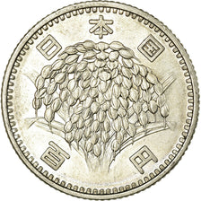 Moeda, Japão, Hirohito, 100 Yen, 1966, AU(50-53), Prata, KM:78