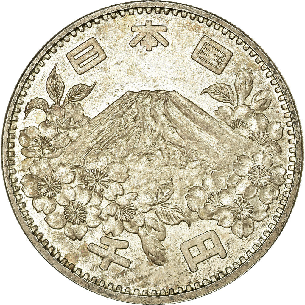 Coin, Japan, Hirohito, 1000 Yen, 1964, Tokyo, EF(40-45), Silver, KM:80