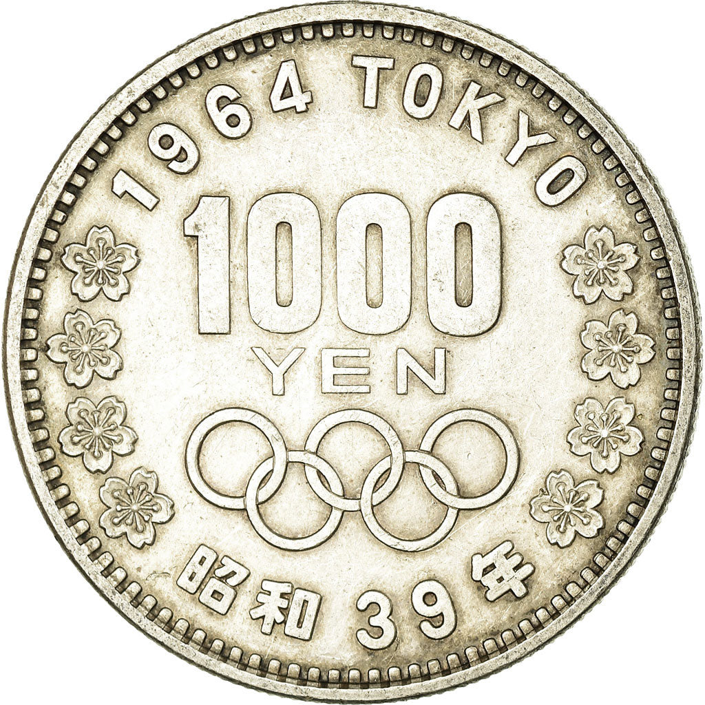 Coin, Japan, Hirohito, 1000 Yen, 1964, Tokyo, AU(50-53), Silver, KM:80