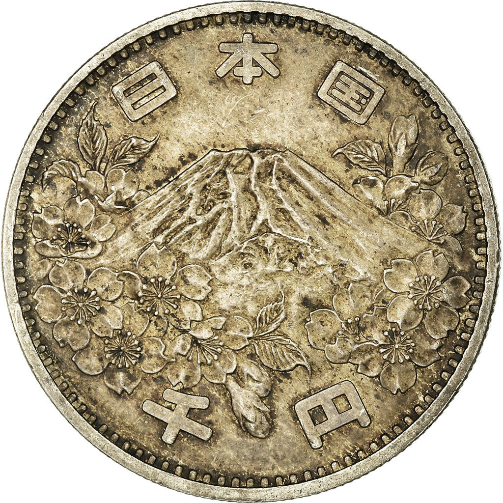 Coin, Japan, Hirohito, 1000 Yen, 1964, Tokyo, AU(50-53), Silver, KM:80