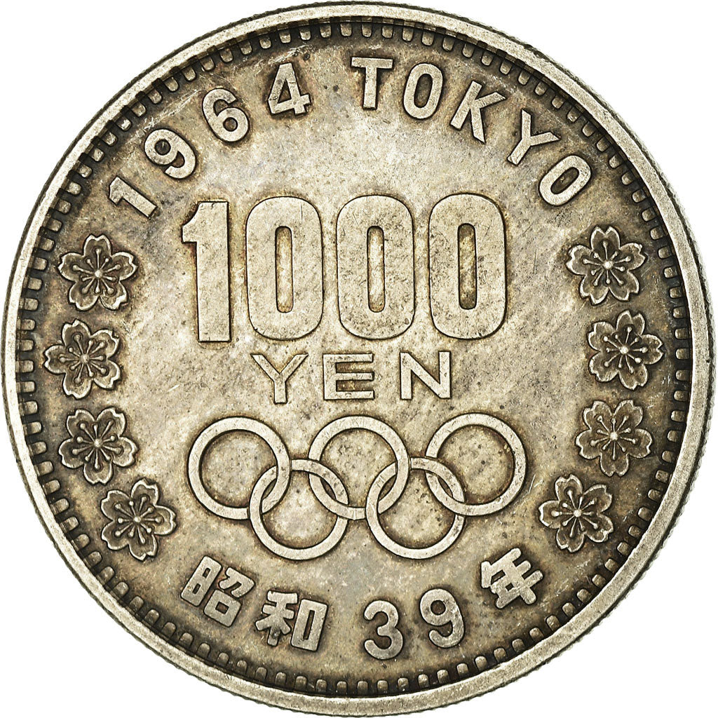 Coin, Japan, Hirohito, 1000 Yen, 1964, Tokyo, AU(50-53), Silver, KM:80