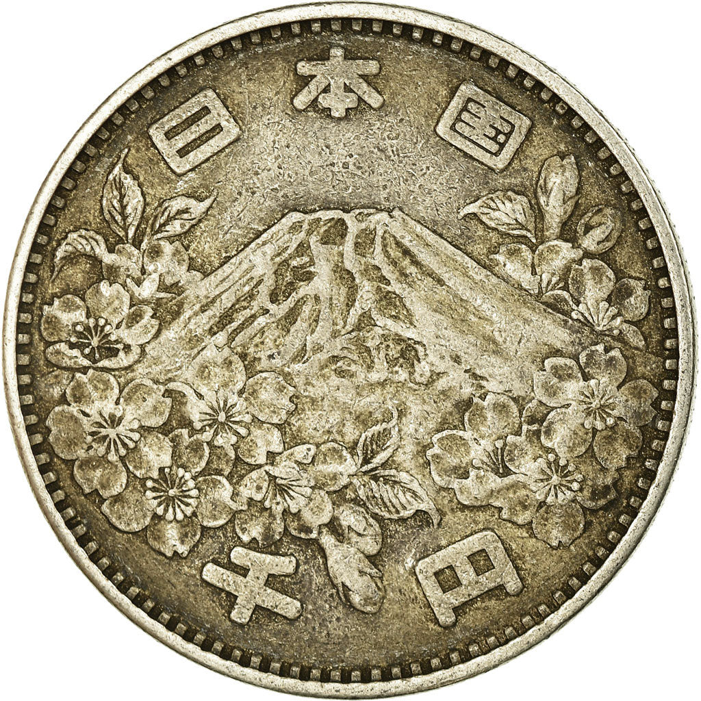Moneda, Japón, Hirohito, 1000 Yen, 1964, Tokyo, MBC+, Plata, KM:80