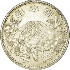 Coin, Japan, Hirohito, 1000 Yen, 1964, Tokyo, MS(60-62), Silver, KM:80