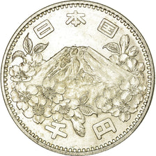Moeda, Japão, Hirohito, 1000 Yen, 1964, Tokyo, MS(60-62), Prata, KM:80