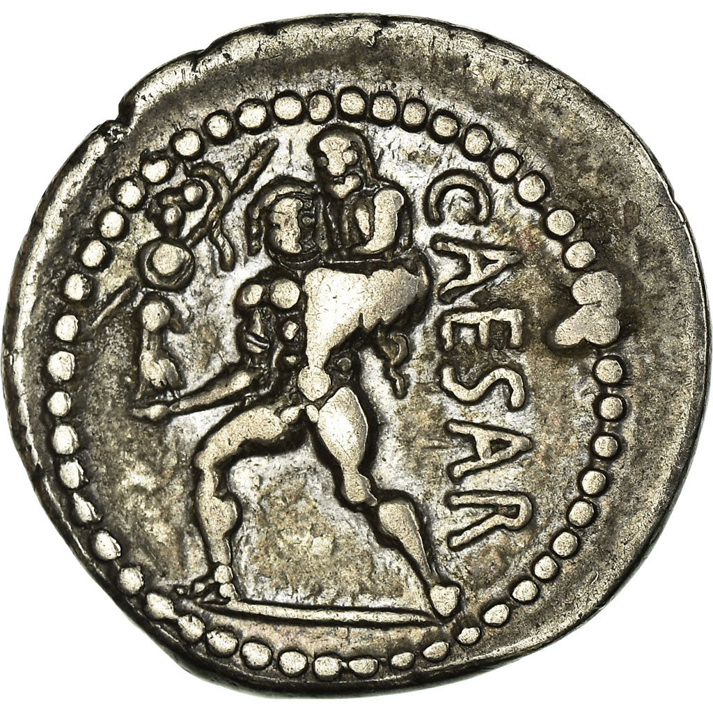 Moneda, Julius Caesar, Denarius, Rome, EBC, Plata, Crawford:458/1