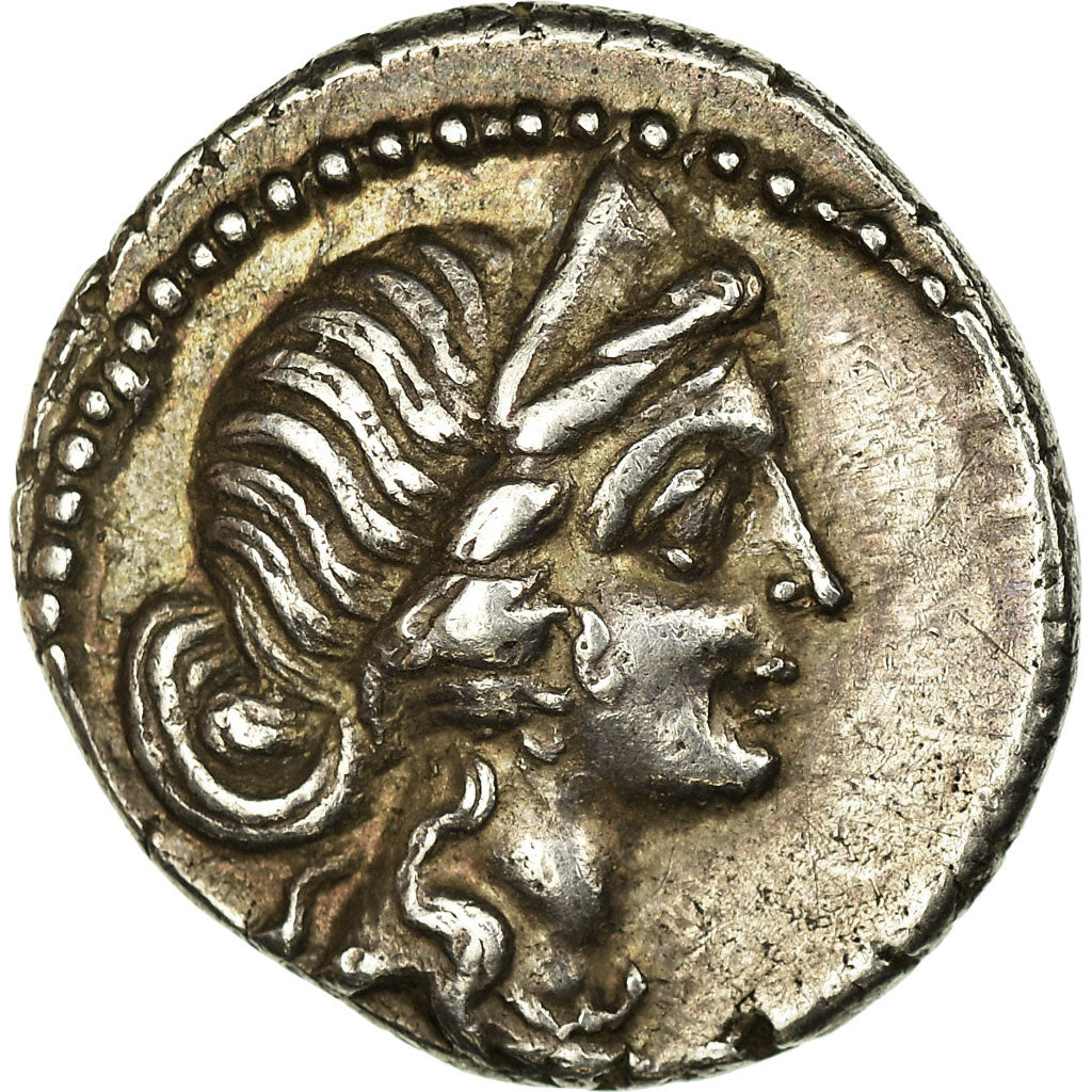 Moeda, Julius Caesar, Denarius, Rome, AU(55-58), Prata, Crawford:458/1