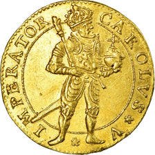 Monnaie, France, Charles Quint, Demi Ducat, Demi Ducat, 1655, Besançon, SUP