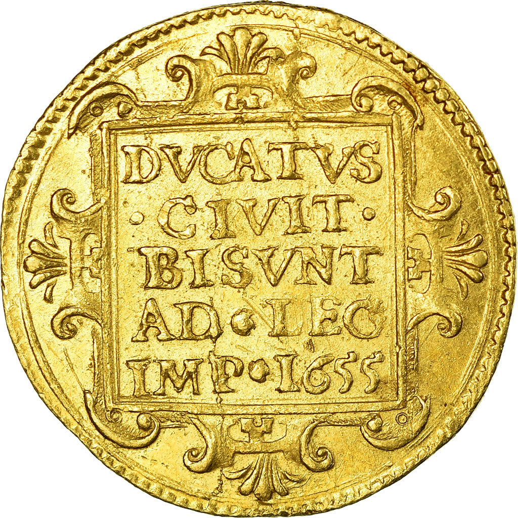 Monnaie, France, Charles Quint, Demi Ducat, Demi Ducat, 1655, Besançon, SUP