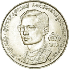 Coin, Thailand, Rama IX, 50 Baht, 1971, MS(64), Silver, KM:95