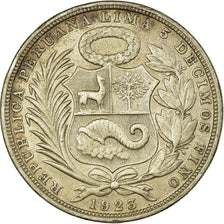 Münze, Peru, Sol, 1923, Philadelphia, SS, Silber, KM:218.1