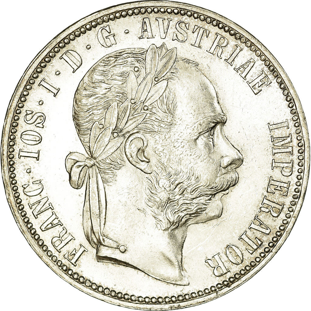 Coin, Austria, Franz Joseph I, Florin, 1884, MS(60-62), Silver, KM:2222