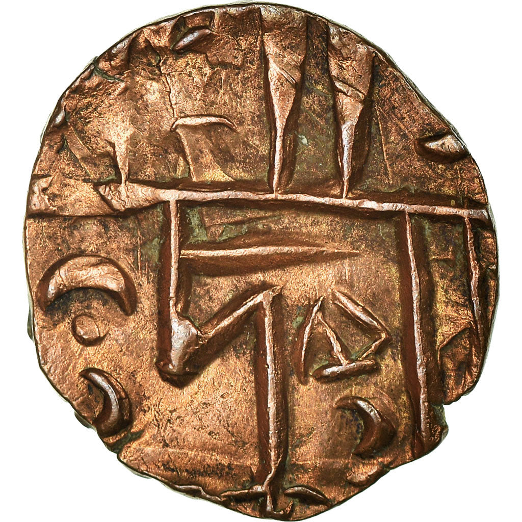 Coin, Bhutan, 1/2 Rupee, Deb, AU(55-58), Copper Or Brass, KM:8.1