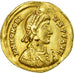 Moneta, Honorius, Solidus, 395-402, Milan, AU(50-53), Złoto, RIC:1206C