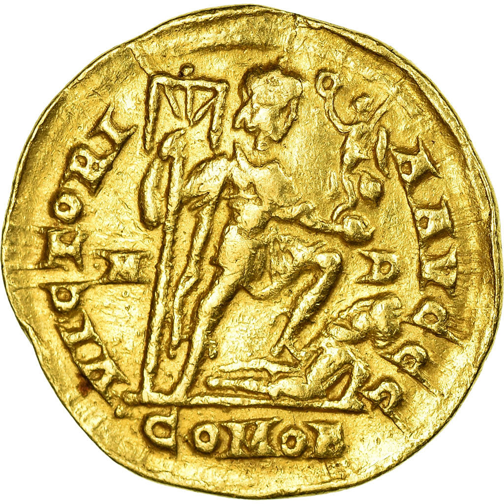 Coin, Honorius, Solidus, 395-402, Milan, AU(50-53), Gold, RIC:1206C