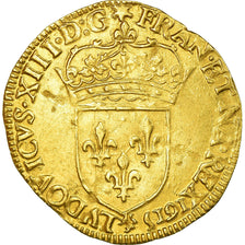 Moneta, Francia, Louis XIII, Écu d'or, Ecu d'or, 1615, Paris, BB+, Oro