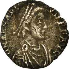 Munten, Arcadius, Siliqua, FR+, Zilver