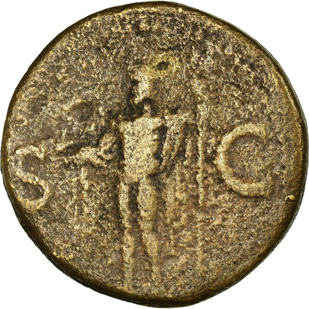 Moneta, Agrippa, As, 37-41, Rome, MB, Bronzo, RIC:58