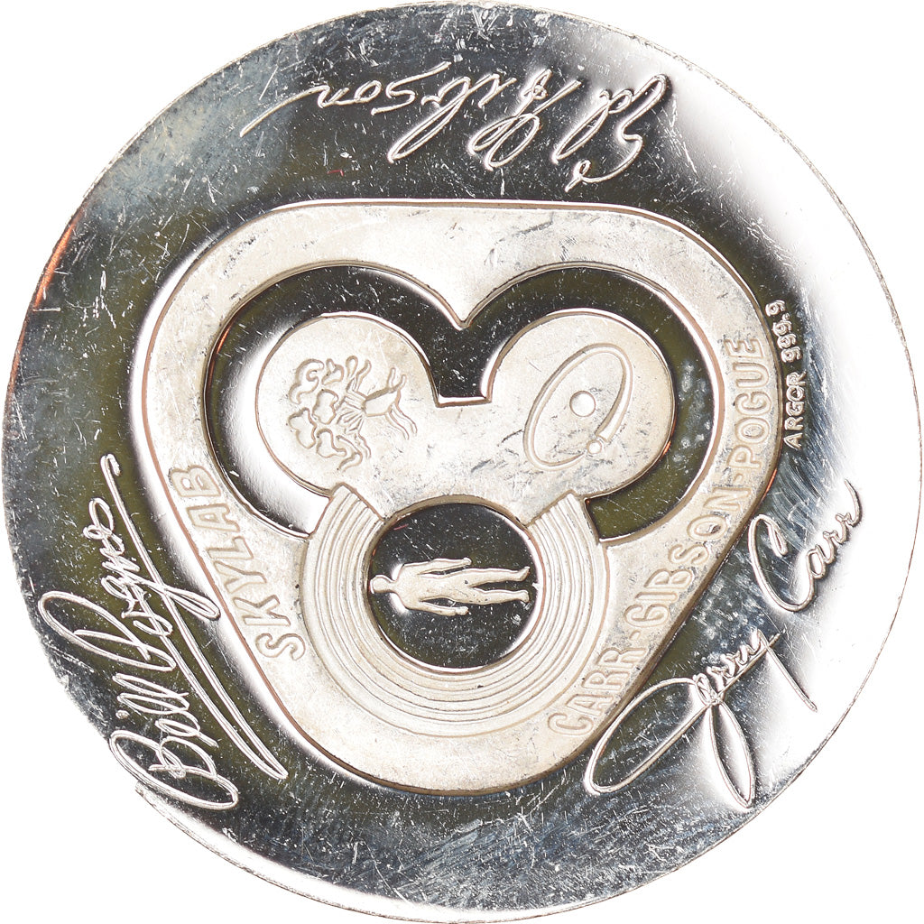 Switzerland, Medal, Skylab 4, Sciences & Technologies, 1973, MS(63), Silver