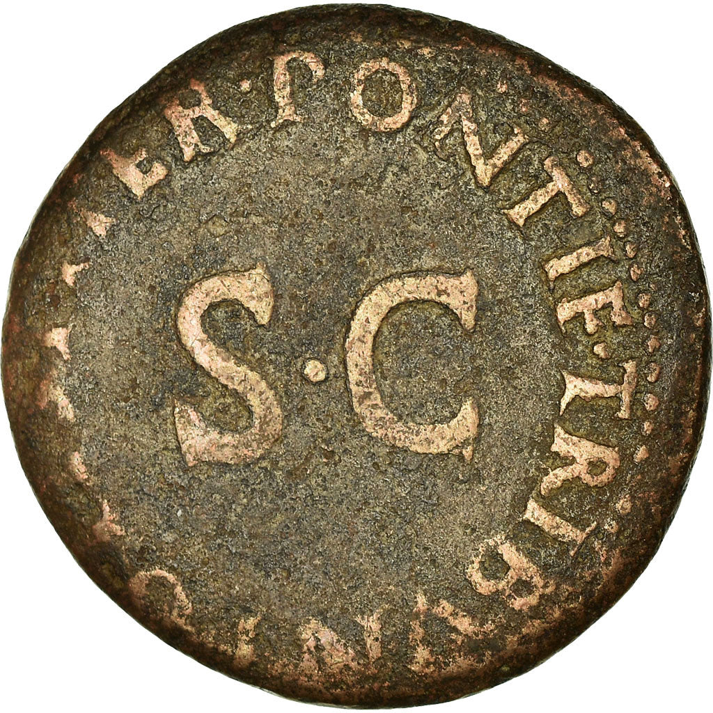 Coin, Drusus, As, 22-23 AD, Rome, VF(20-25), Bronze, RIC:45