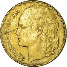 Moneta, Spagna, Peseta, 1937, Madrid, BB+, Ottone, KM:755