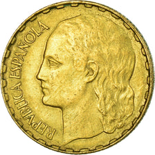 Monnaie, Espagne, Peseta, 1937, Madrid, TTB+, Laiton, KM:755