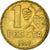 Moneda, España, Peseta, 1937, Madrid, MBC+, Latón, KM:755
