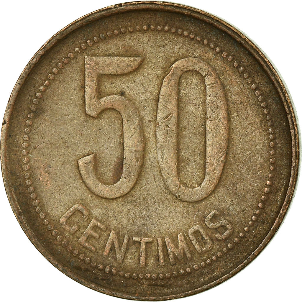 Coin, Spain, 50 Centimos, 1937, Madrid, EF(40-45), Copper, KM:754.1