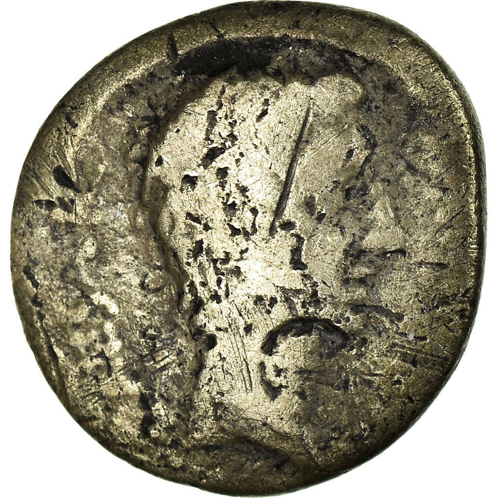 Moneda, Augustus, Quinarius, 29-28 BC, Emerita, BC, Plata, RIC:1A