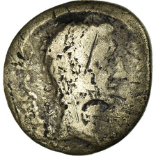 Moneda, Augustus, Quinarius, 29-28 BC, Emerita, BC, Plata, RIC:1A