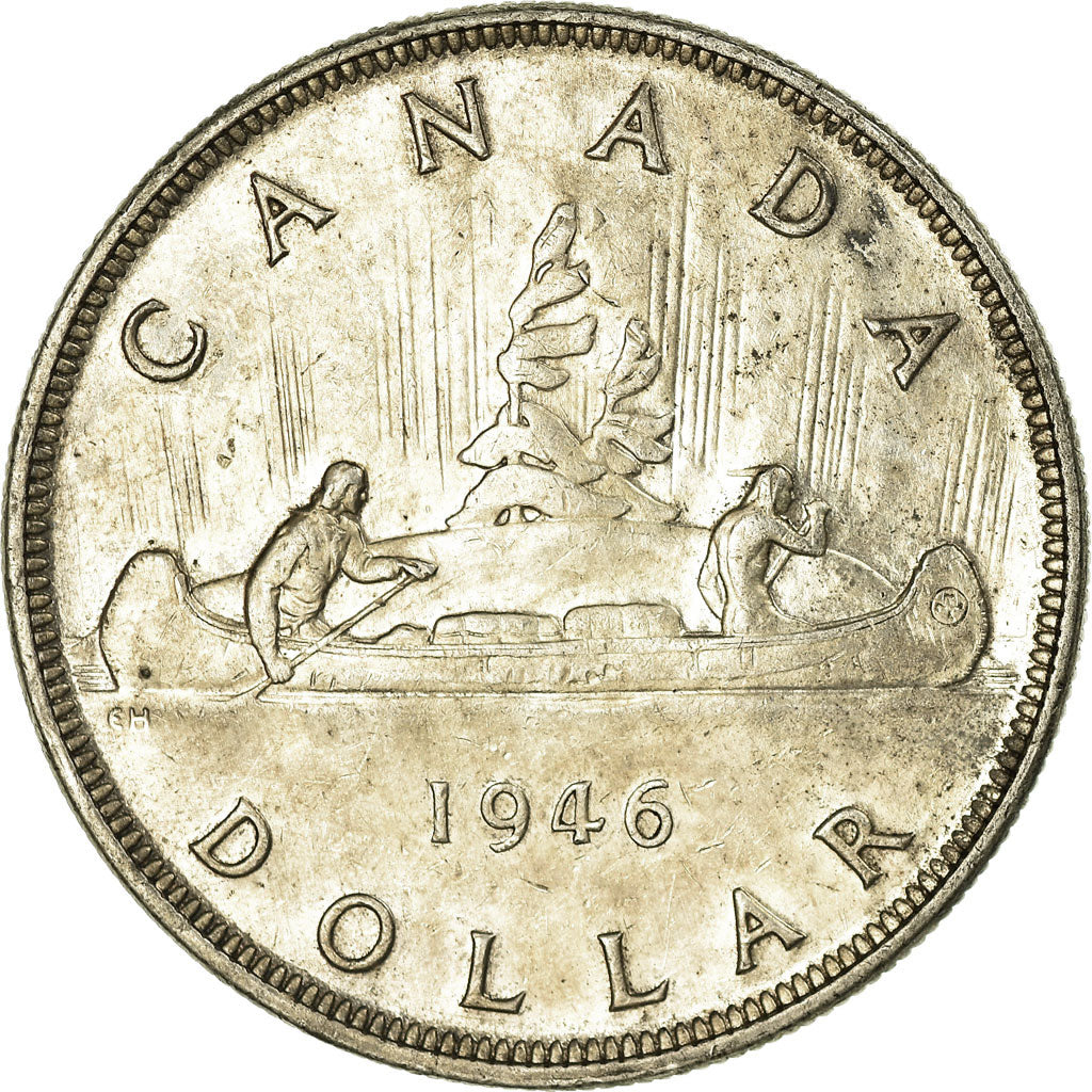 Coin, Canada, George VI, Dollar, 1946, Royal Canadian Mint, Ottawa, AU(55-58)