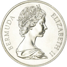 Coin, Bermuda, Elizabeth II, Dollar, 1972, MS(60-62), Silver, KM:22