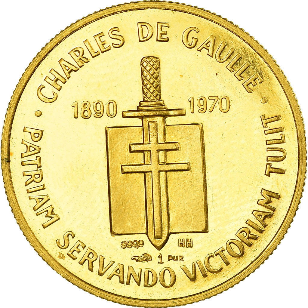 Frankrijk, Medaille, Charles De Gaulle, French Fifth Republic, History, 1970