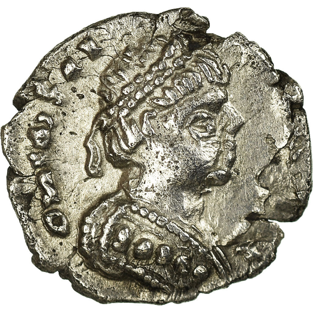 Coin, Witigis, 1/4 Siliqua, VIth Century, Ravenna, AU(50-53), Silver, BMC:35