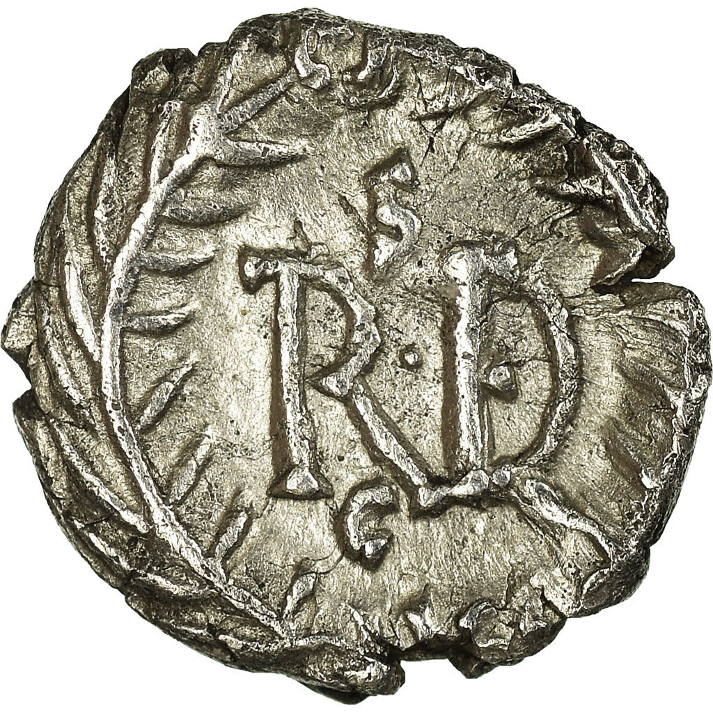 Coin, Witigis, 1/4 Siliqua, VIth Century, Ravenna, AU(50-53), Silver, BMC:35