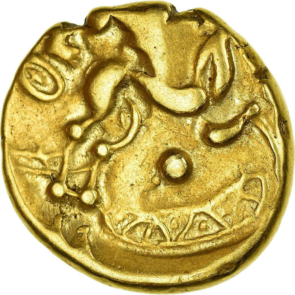 Coin, Ambiani, Stater, VF(30-35), Gold, Delestrée:158