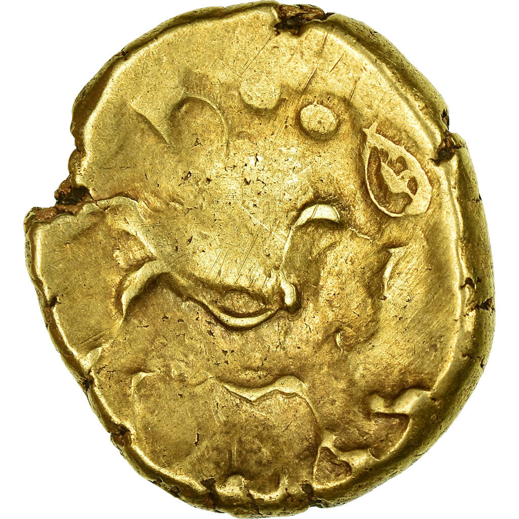 Coin, Suessiones, Stater, VF(30-35), Gold, Delestrée:169-170
