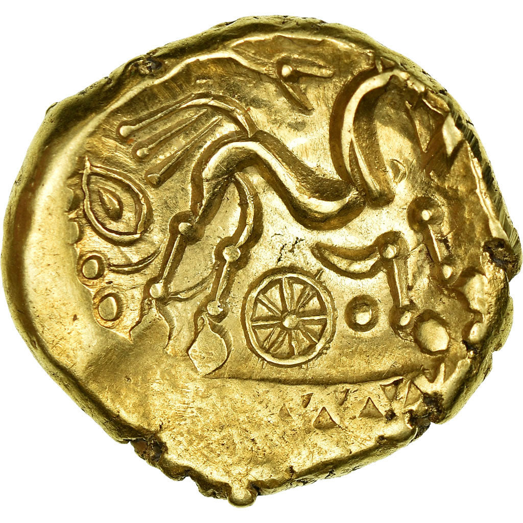 Coin, Suessiones, Stater, MS(60-62), Gold, Delestrée:169-170