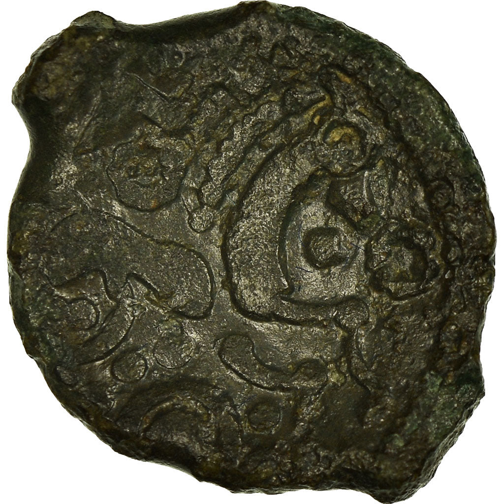 Moeda, Aulerci Eburovices, Bronze Æ, Rara, VF(30-35), Bronze, Delestrée:2460