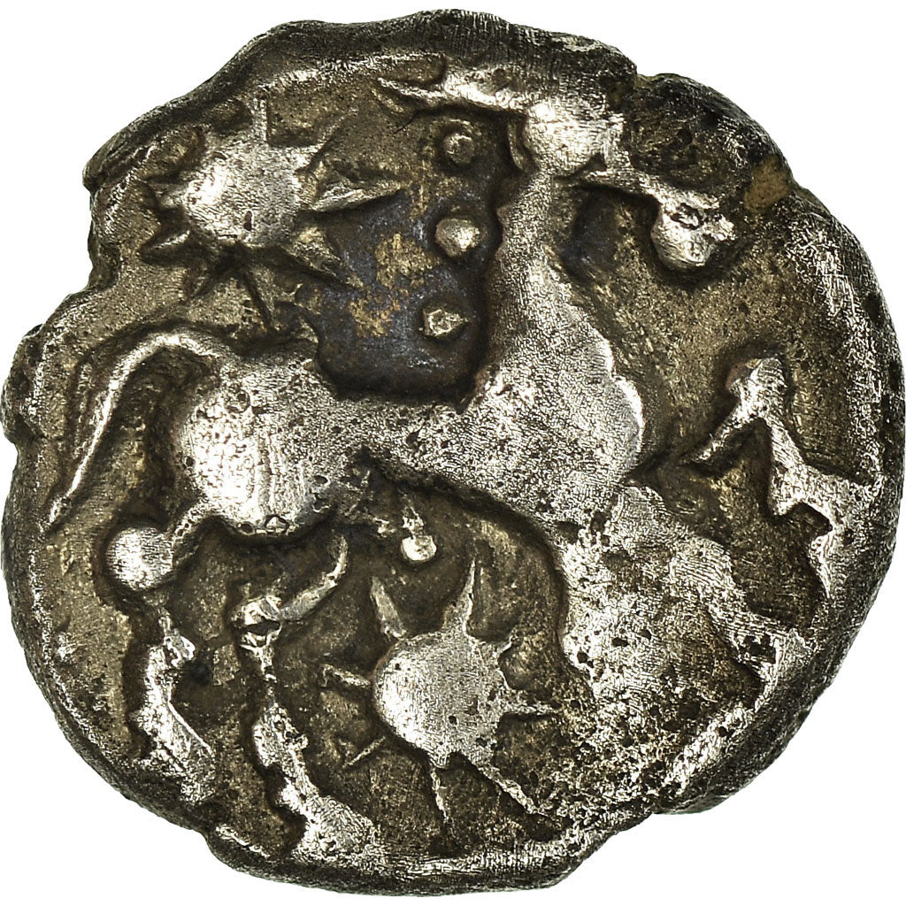 Coin, Bellovaci, 1/4 Stater, EF(40-45), Silver, Latour:7245