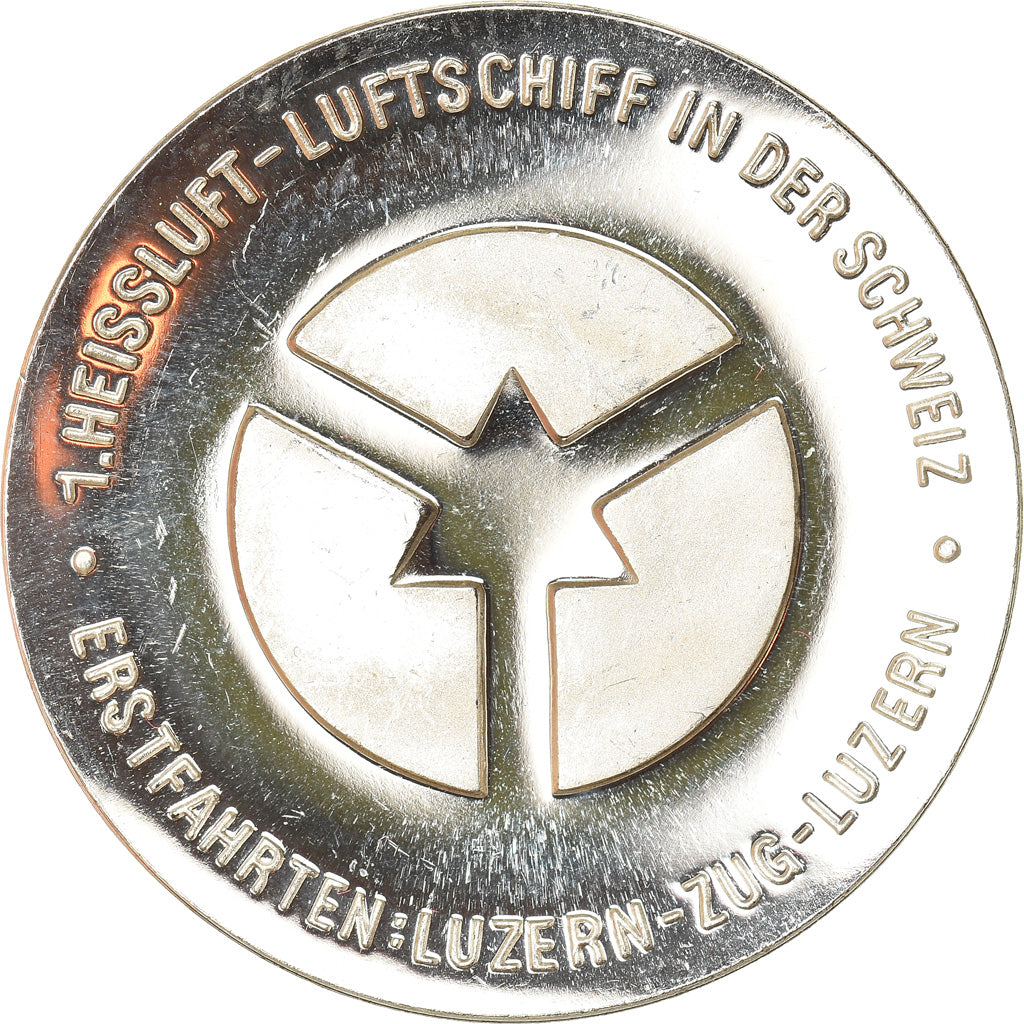 Schweiz, Medaille, Luftschiff Verkehrshaus Luzern, Sciences & Technologies