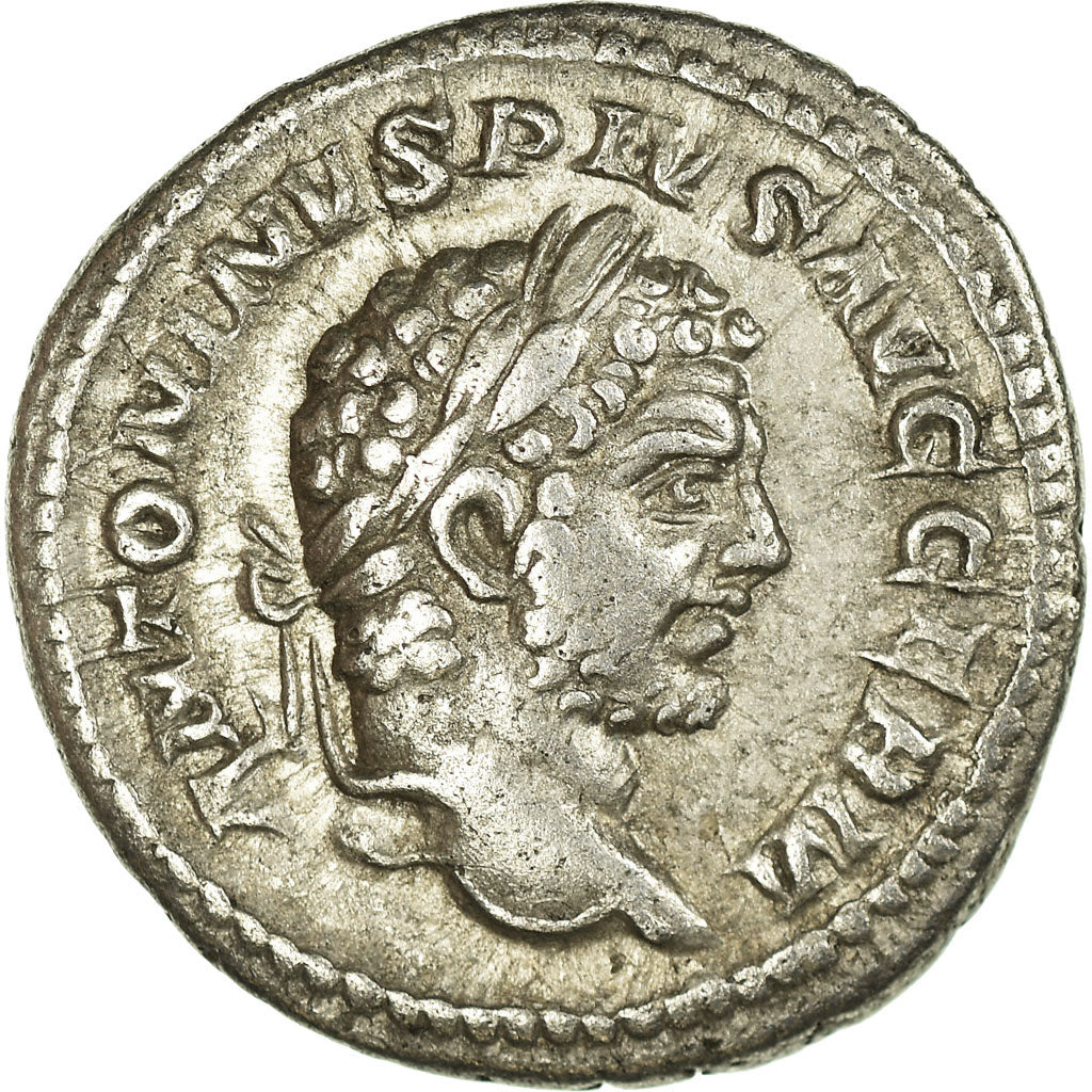 Coin, Caracalla, Denarius, Roma, AU(50-53), Silver, RIC:239