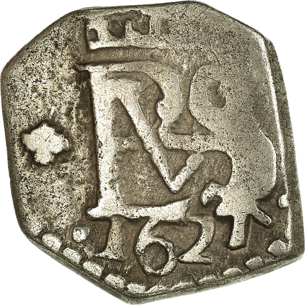 Monnaie, Espagne, Philippe IV, 1/2 Réal, 1627, Seville, TB+, Argent, KM:16.3