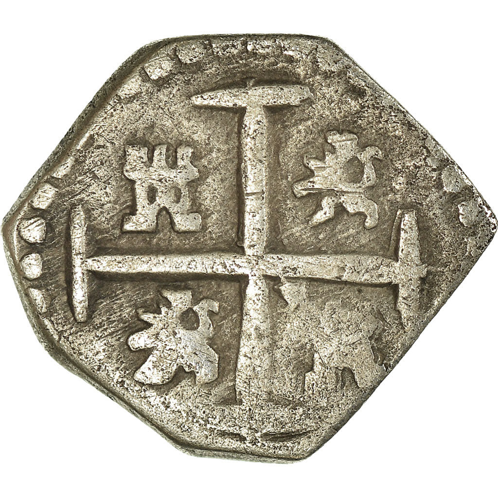 Monnaie, Espagne, Philippe IV, 1/2 Réal, 1627, Seville, TB+, Argent, KM:16.3