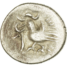 Moneta, Kambodża, Norodom I, 2 Pe, 1/2 Fuang, 1847, AU(55-58), Srebro, KM:7.2