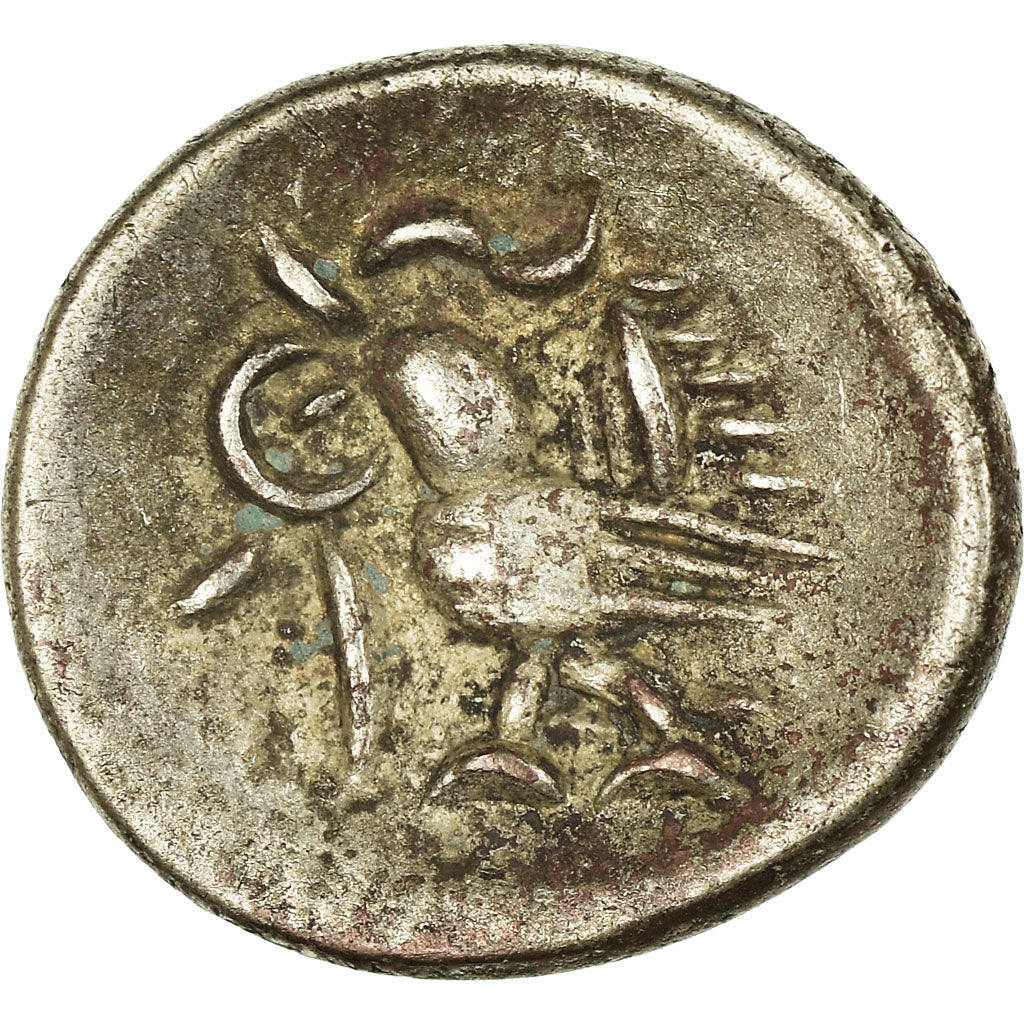 Monnaie, Cambodge, Norodom I, 2 Pe, 1/2 Fuang, 1847, SUP, Argent, KM:7.2