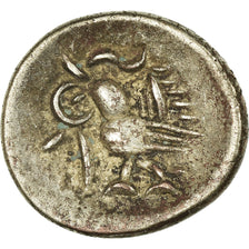 Monnaie, Cambodge, Norodom I, 2 Pe, 1/2 Fuang, 1847, SUP, Argent, KM:7.2