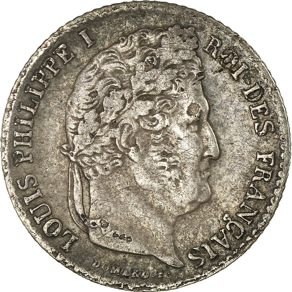 Moneta, Francja, Louis-Philippe, 1/4 Franc, 1831, Bayonne, VF(30-35), Srebro