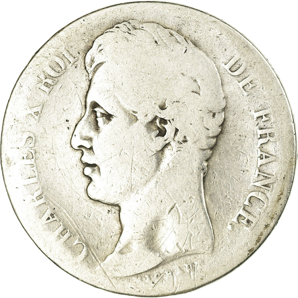 Moneta, Francia, Charles X, 2 Francs, 1825, Toulouse, B+, Argento, KM:725.9